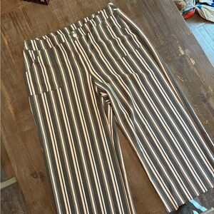 Cato Grey, White and Pink Striped Pants